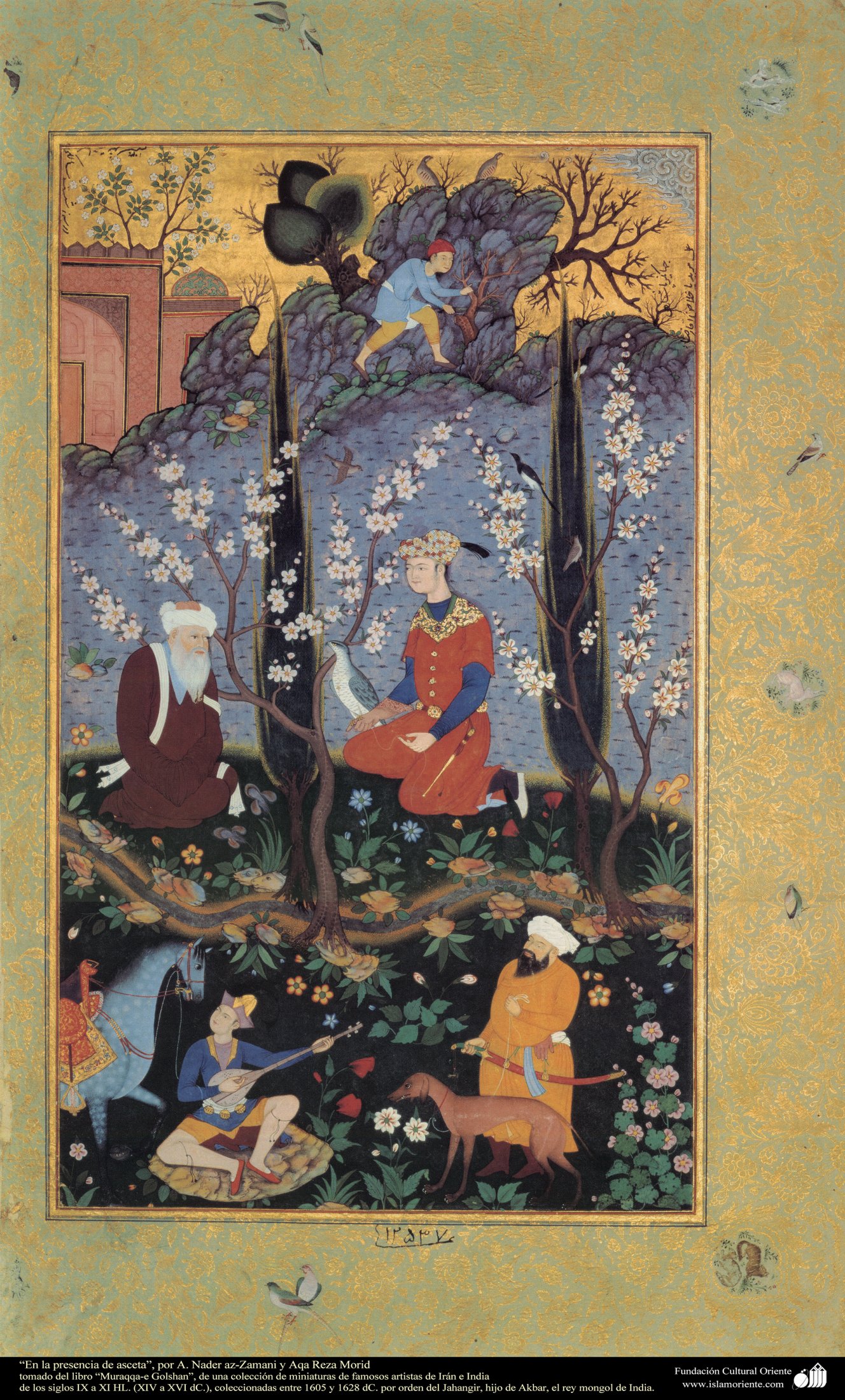 En La Presencia De Asceta”- Miniatura Del Libro “Muraqqa-e Golshan” - 1605 Y 1628 DC. 2